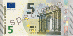 新5ユーロ札のデザイン公表　―1月10日