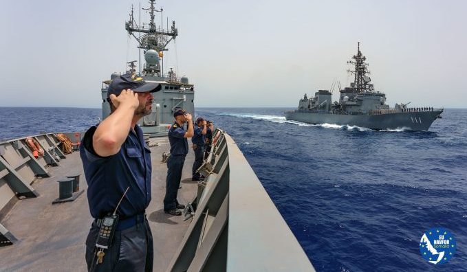 アデン湾で日・EU共同海上訓練実施